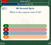 60 Second Quiz