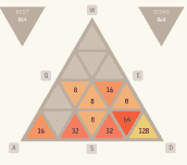Hra - Triangular 2048