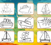 Hra - Boats Coloring Book