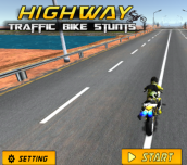 Hra - Highway Traffic Bike Stunts